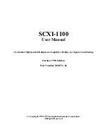 Preview for 1 page of National Instruments SCXI-1100 User Manual