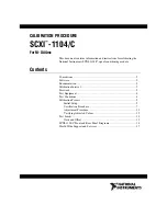 National Instruments SCXI-1104/C Calibration Procedure preview