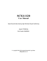 National Instruments SCXI-1120 User Manual preview