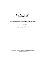 Предварительный просмотр 1 страницы National Instruments SCXI -1124 User Manual