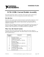 National Instruments SCXI-1181K Installation Manual предпросмотр