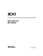 Предварительный просмотр 1 страницы National Instruments SCXI-1190/1191 User Manual