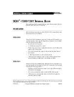National Instruments SCXI-1300 Installation Manual preview