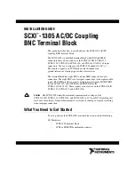 Preview for 1 page of National Instruments SCXI -1305 Installation Manual