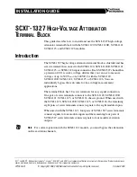 National Instruments SCXI-1327 Installation Manual preview