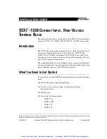 Preview for 2 page of National Instruments SCXI-1338 Installation Manual