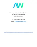 Предварительный просмотр 1 страницы National Instruments SCXI-1362 Installation Manual