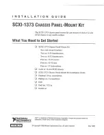 National Instruments SCXI-1373 Installation Manual preview