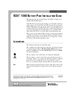 Preview for 2 page of National Instruments SCXI-1382 Installation Manual