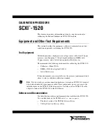 Предварительный просмотр 1 страницы National Instruments SCXI-1520 Calibration Procedure