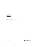 Preview for 1 page of National Instruments SCXI-1521 User Manual