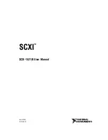 Предварительный просмотр 1 страницы National Instruments SCXI-1521 User Manual