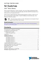 Preview for 1 page of National Instruments SCXI Getting Started Manual