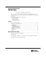 National Instruments SH160DIN-160DIN Installation Instructions Manual preview