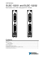 Preview for 1 page of National Instruments SLSC-12251 User Manual