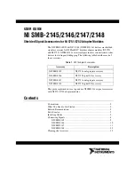 Предварительный просмотр 1 страницы National Instruments SMB-2145 User Manual