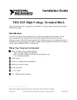 National Instruments TBX-1325 Installation Manual preview