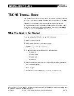 Preview for 2 page of National Instruments TBX-96 Manual