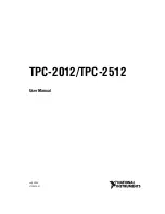 National Instruments Touch Panel Computer TPC-2012 User Manual preview