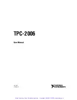 Предварительный просмотр 2 страницы National Instruments TPC-2006 User Manual