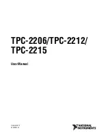 National Instruments TPC-2206 User Manual preview