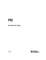 Предварительный просмотр 1 страницы National Instruments Two-Slot Embedded Controller NI PXI-8183 User Manual