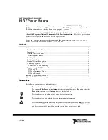 National Instruments USB-568 RF Series Getting Started Manual preview