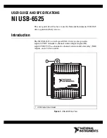 Preview for 2 page of National Instruments USB-6525 User Manual And Specifications