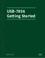 National Instruments USB-7856 Getting Started preview