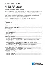 Preview for 2 page of National Instruments USRP-29 Series Getting Started Manual