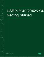 National Instruments USRP-2940 Getting Started preview