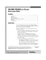 Предварительный просмотр 1 страницы National Instruments VME-PCI8022 Installation Manual