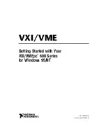 Preview for 1 page of National Instruments VXI/VMEpc 600 series Getting Started Manual