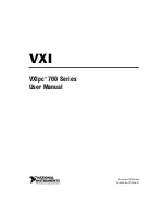 National Instruments VXIpc 700 Series User Manual preview