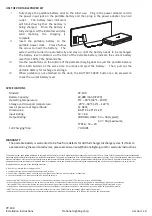 Preview for 2 page of National Lighting PP-100 Installation & User Manual