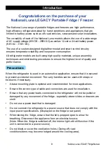 Preview for 3 page of National Luna LEGACY NL110 Owner'S Manual