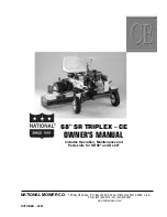 Предварительный просмотр 1 страницы National Mower Triplex-CE DL Owner'S Manual