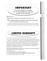 Preview for 2 page of National Products 5F5EAAA Owner'S Manual