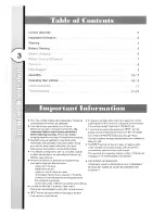 Preview for 3 page of National Products 5F5EAAA Owner'S Manual