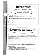 Preview for 2 page of National Products Fire Engine 0605 Owner'S Manual