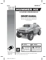 Preview for 1 page of National Products hummer hx Owner'S Manual