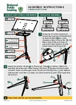 Preview for 1 page of National Public Seating CONDUCTOR'S STAND Assembly Instructions