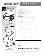 Preview for 1 page of National Public Seating DY82 Assembly Instructions