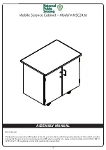 Preview for 1 page of National Public Seating MSC2436 Assembly Manual