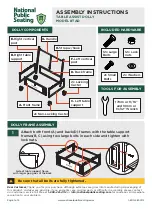 National Public Seating TAD Assembly Instructions preview