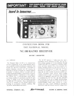 National Radio NC-300 Quick Manual preview