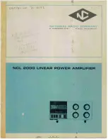 National Radio NCL 2000 Manual preview