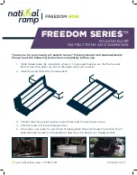 National ramp FREEDOM Series Instructions And Warnings preview