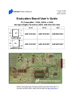 Preview for 1 page of National Semiconductor ADC081C021 User Manual