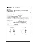 Preview for 1 page of National Semiconductor ADC0820 Manual